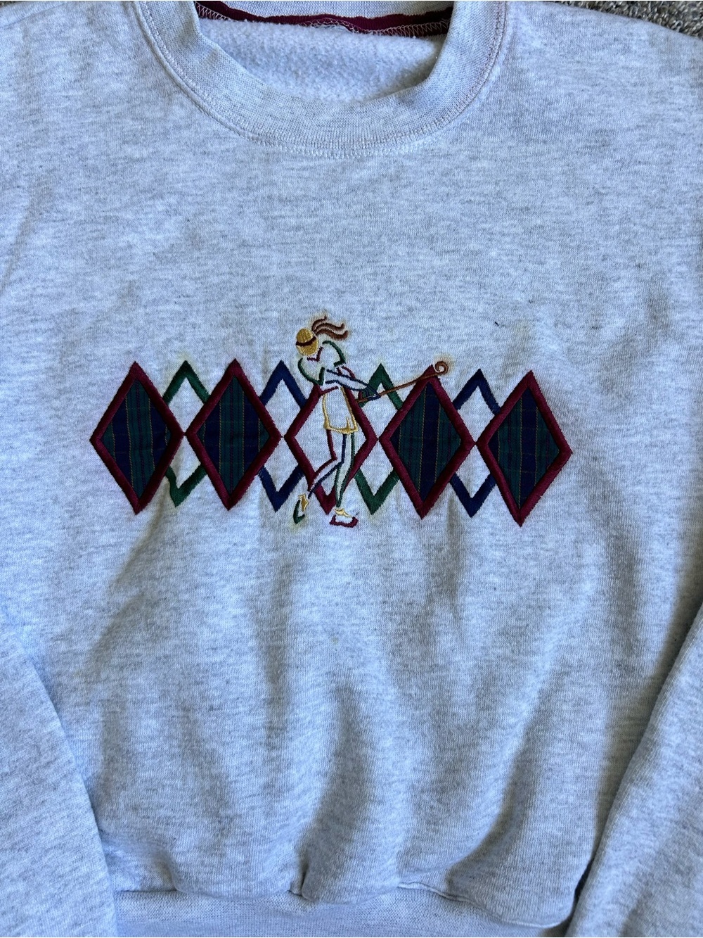 Vintage embroidered women’s golf crewneck sweatshirt size small - Picture 2 of 6